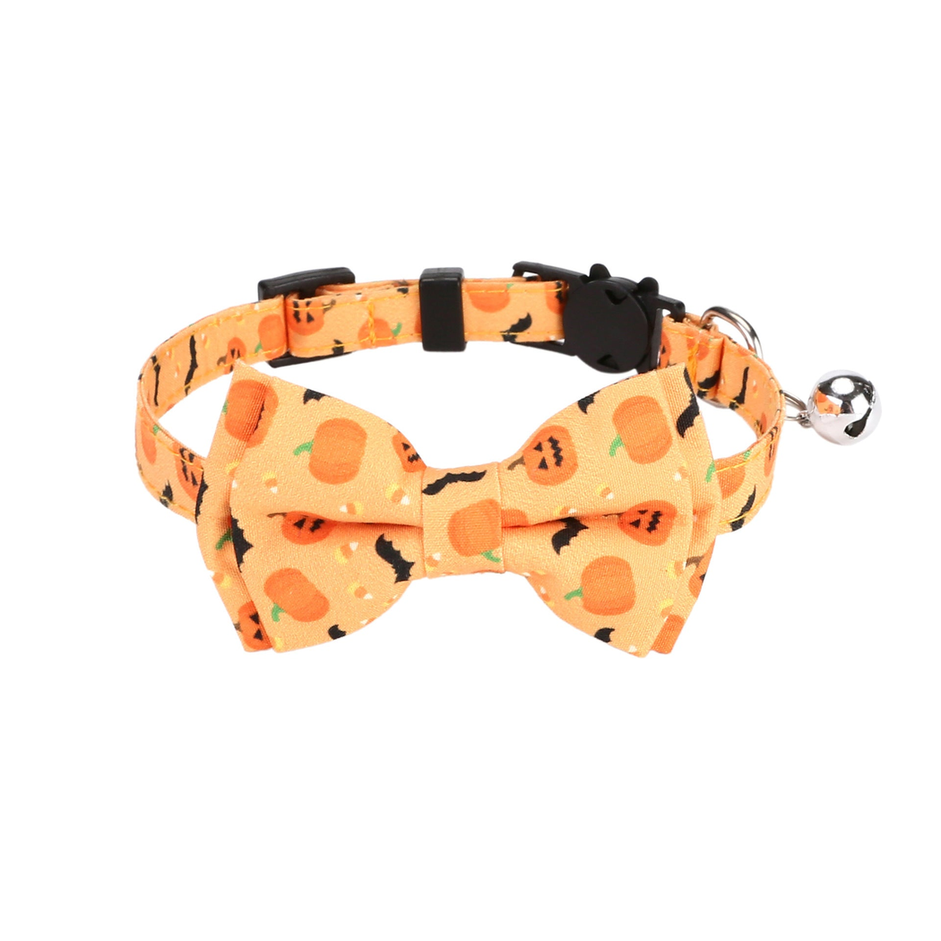 Halloween Breakaway Cat Bowtie Collar
