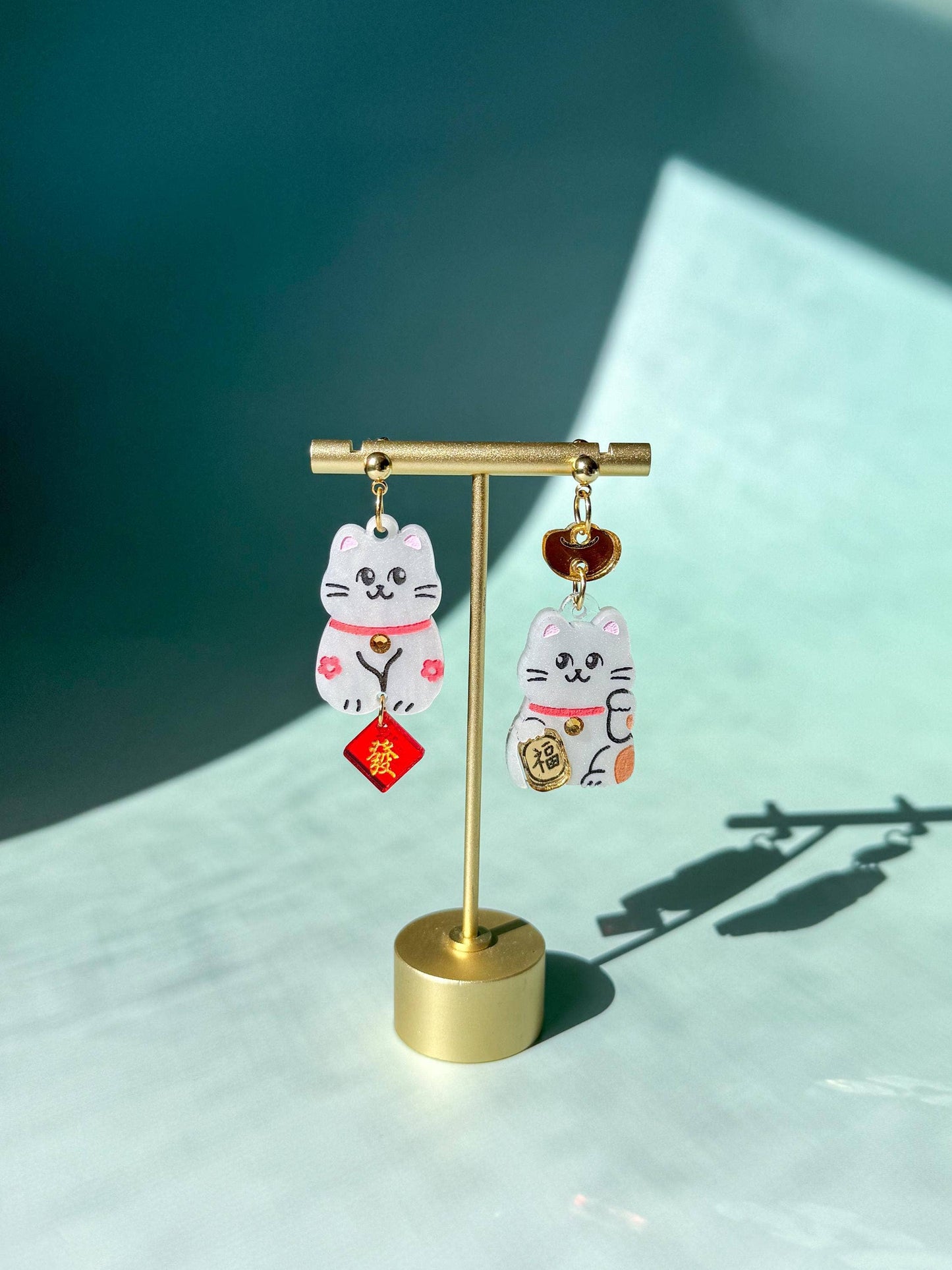 Lucky Cat Earrings