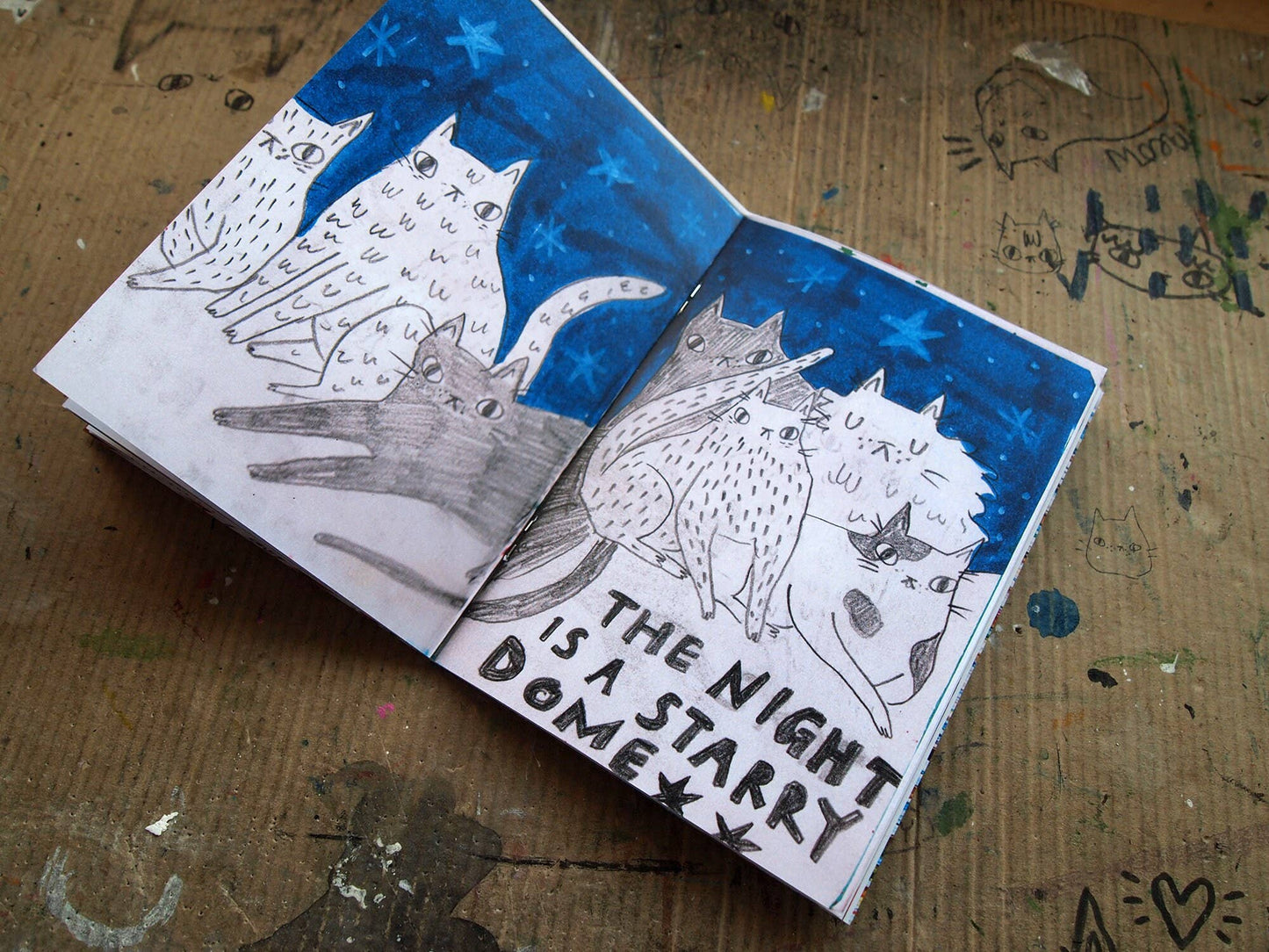 Cats and Music Sketchbook Book