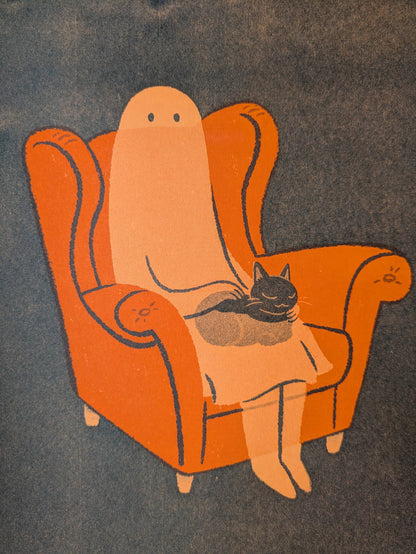 Haunted Homebodies Black on Orange