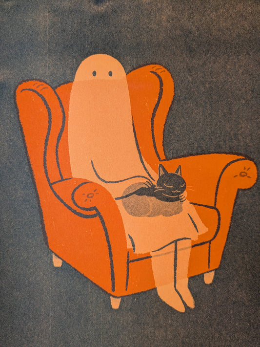 Haunted Homebodies Black on Orange