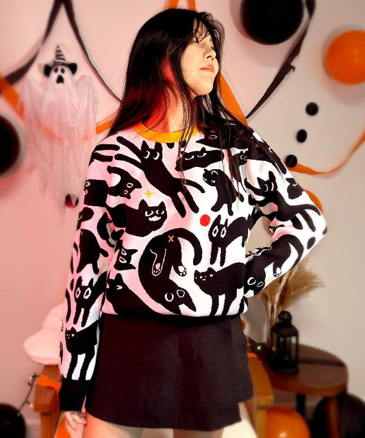 Void Cats Knitted Sweater