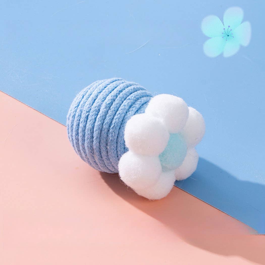 Moo - Flower with Bell Interactive Cat Toy Ball