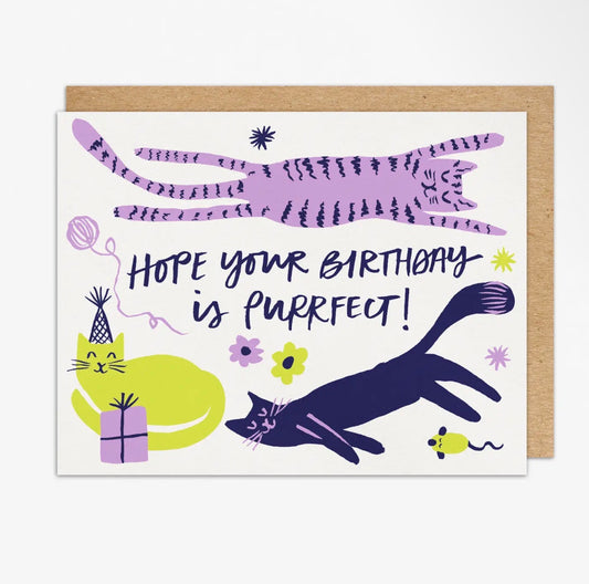 Purrrfect Birthday Card