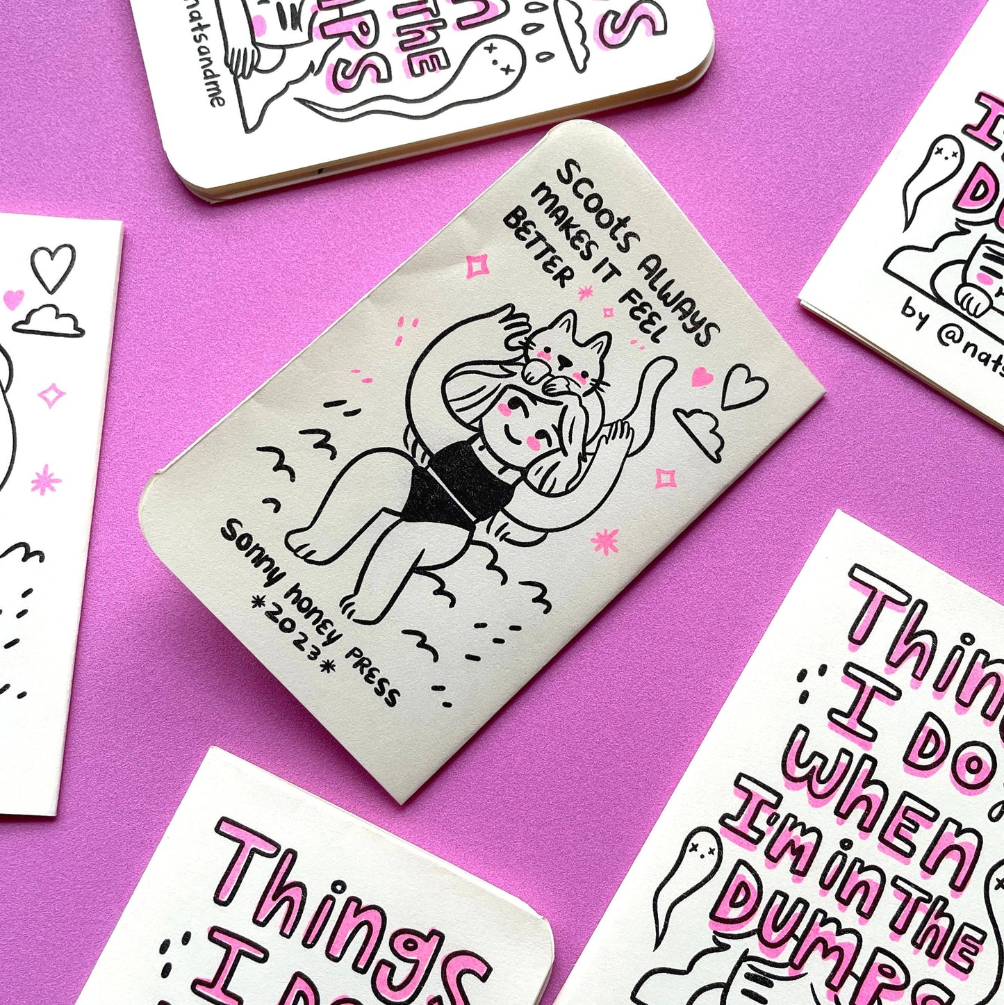Things I do when I'm down in the dumps  ♡ Riso Fanzine