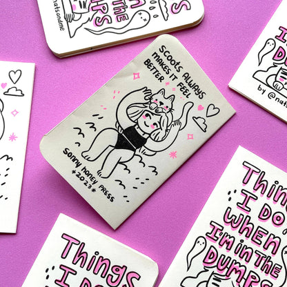 Things I do when I'm down in the dumps  ♡ Riso Fanzine