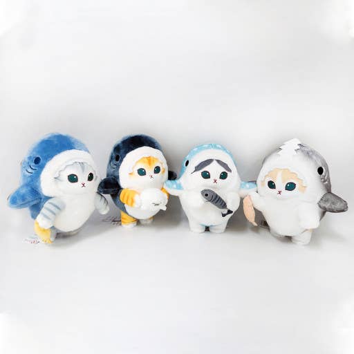 K-Wonderland - Mofusand Shark Costume Plush Keychain Bag Charm– 9cm