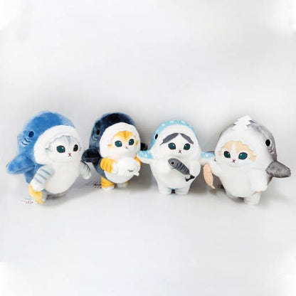 K-Wonderland - Mofusand Shark Costume Plush Keychain Bag Charm– 9cm
