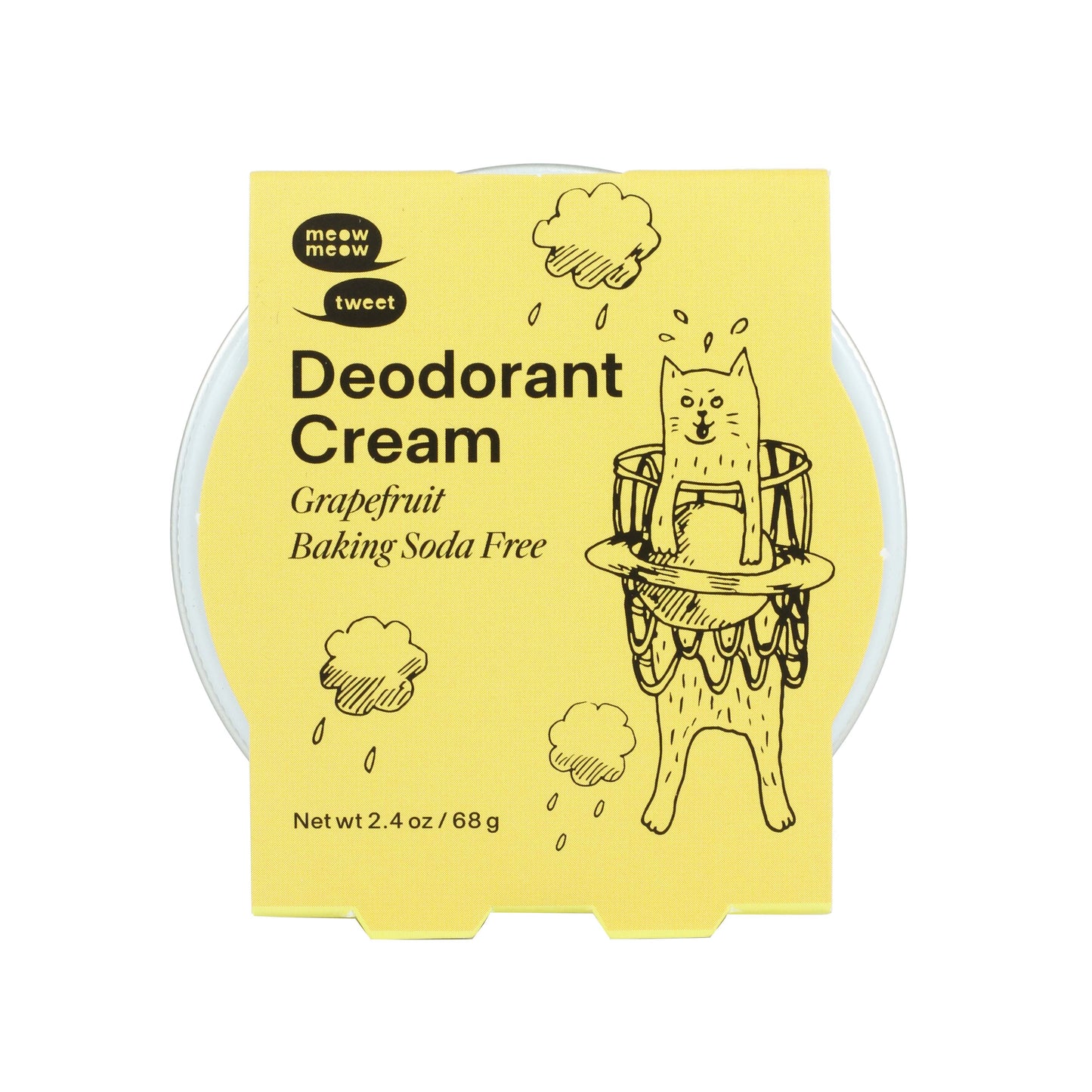 Meow Meow Tweet - Grapefruit Baking Soda Free Deodorant Cream