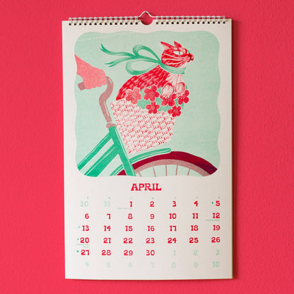 2025 Risograph Wall Calendar - Ain't Life Grand? Kitty Calendar