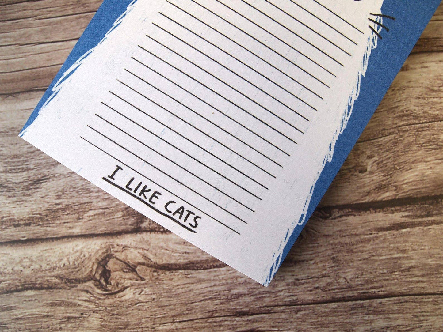 A6 Cat notepad, illustrated notepad, I like cats