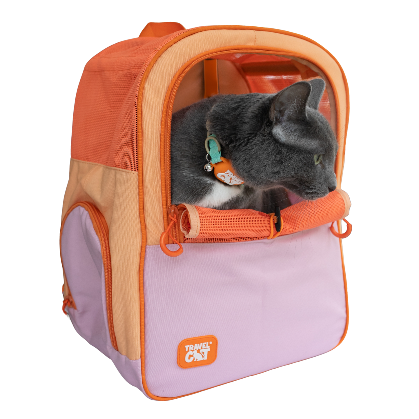 "The Explorer" Cat Backpack - Sunset Pink