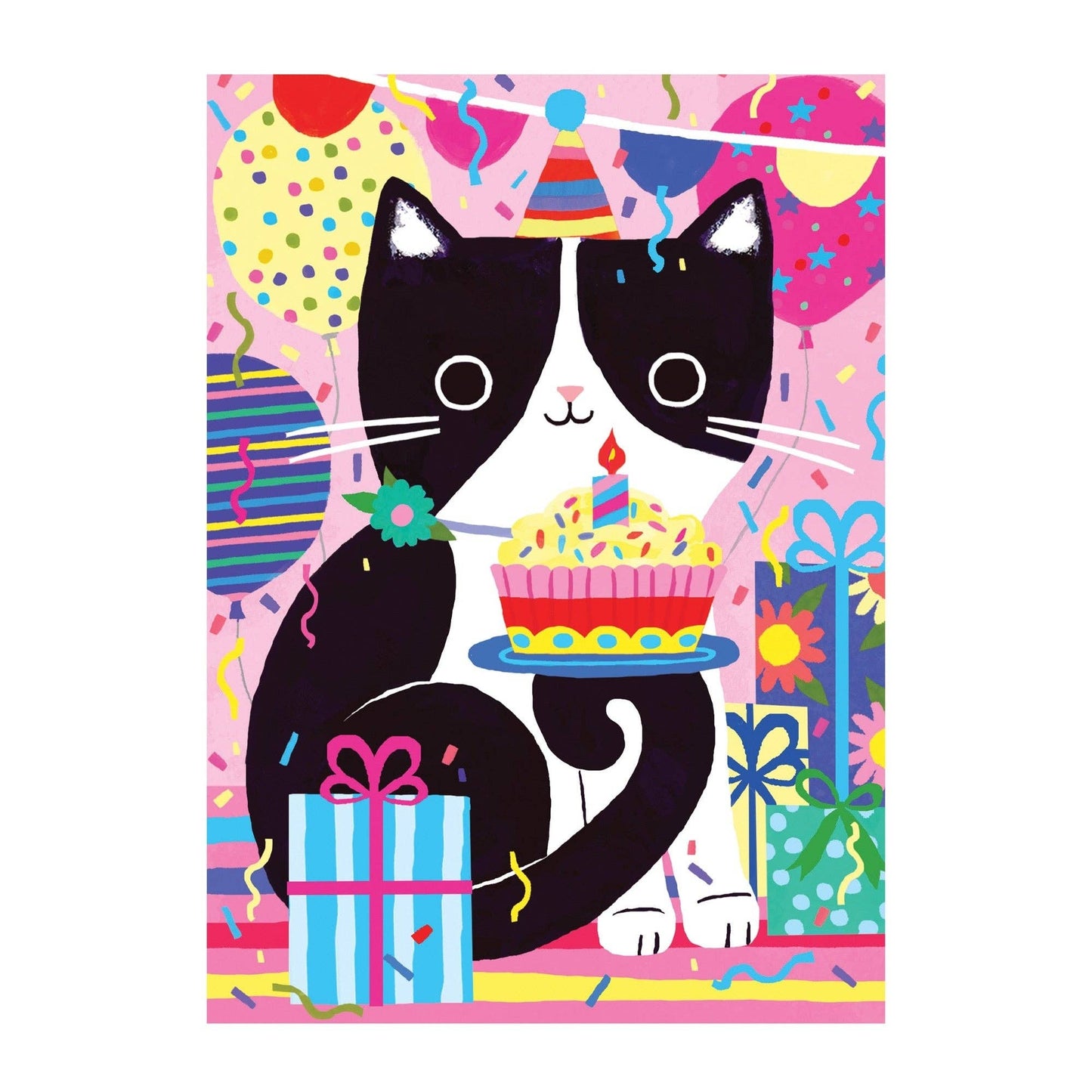 Purr-fect Cat Birthday Greeting Card Puzzle