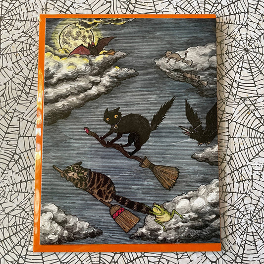 Stupid Animal Shop - The Familiars' Joyride Greeting Card Blank A2 Card 4.25x5.5"