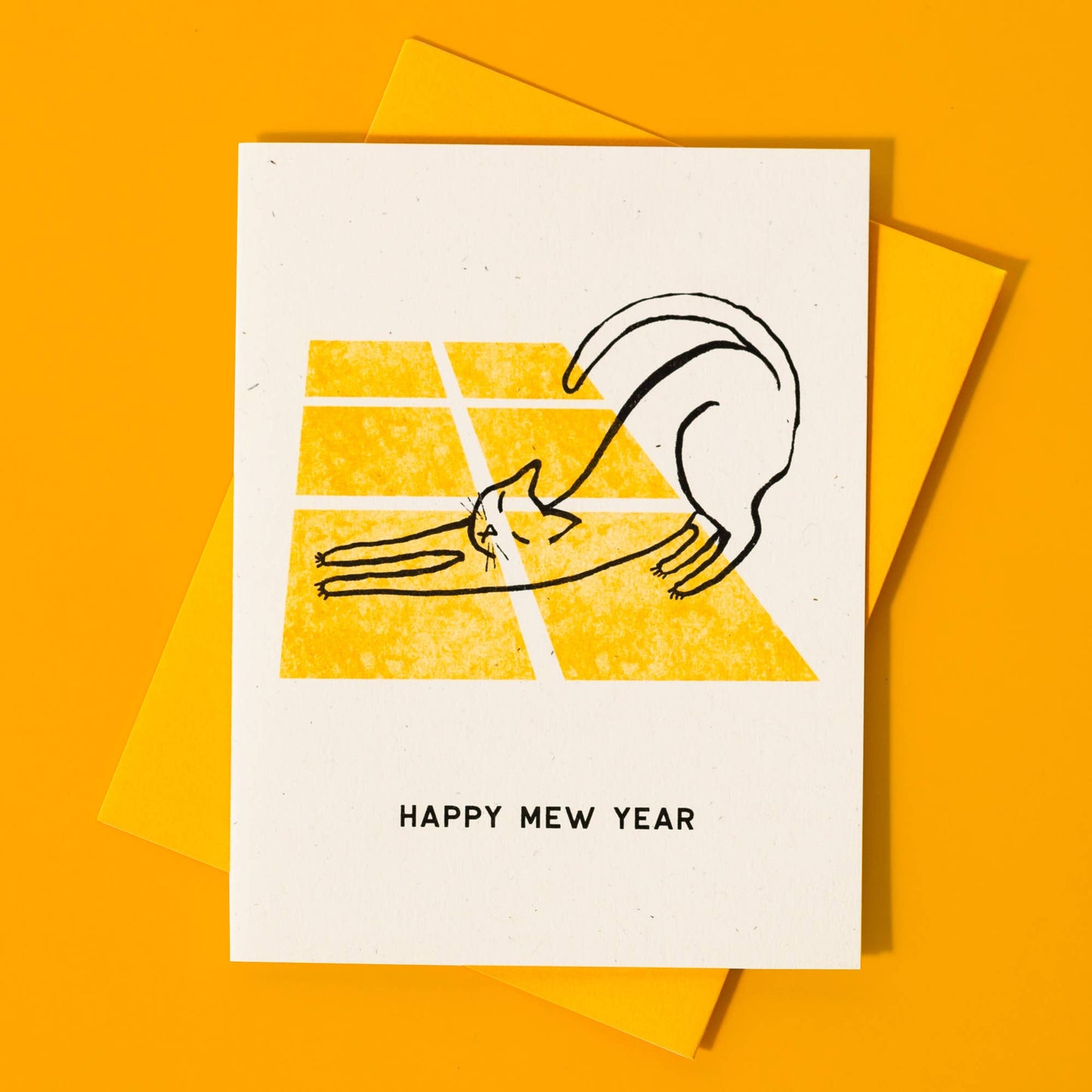 Happy Mew Year - Risograph Card