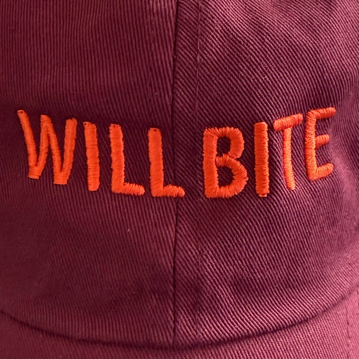 Will Bite Baseball Cap Dad Hat