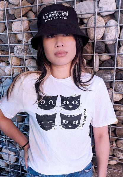 Black Cat Club Reversible Bucket Hat