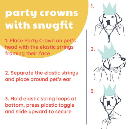 Party Crown Pink with SnugFit®