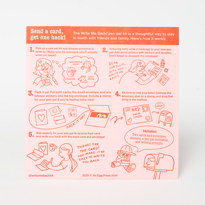 Egg Press Manufacturing - Cats Meow Letter Writing Write Me Back Pen Pal Kit