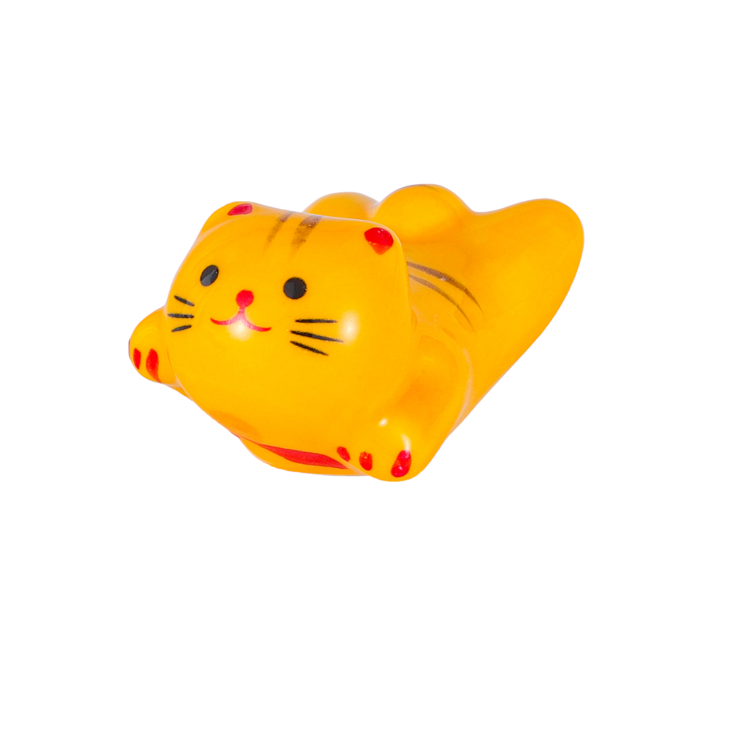 Urban Tokyo - Cat Chopsticks Rest 2"L Yellow (12/288)