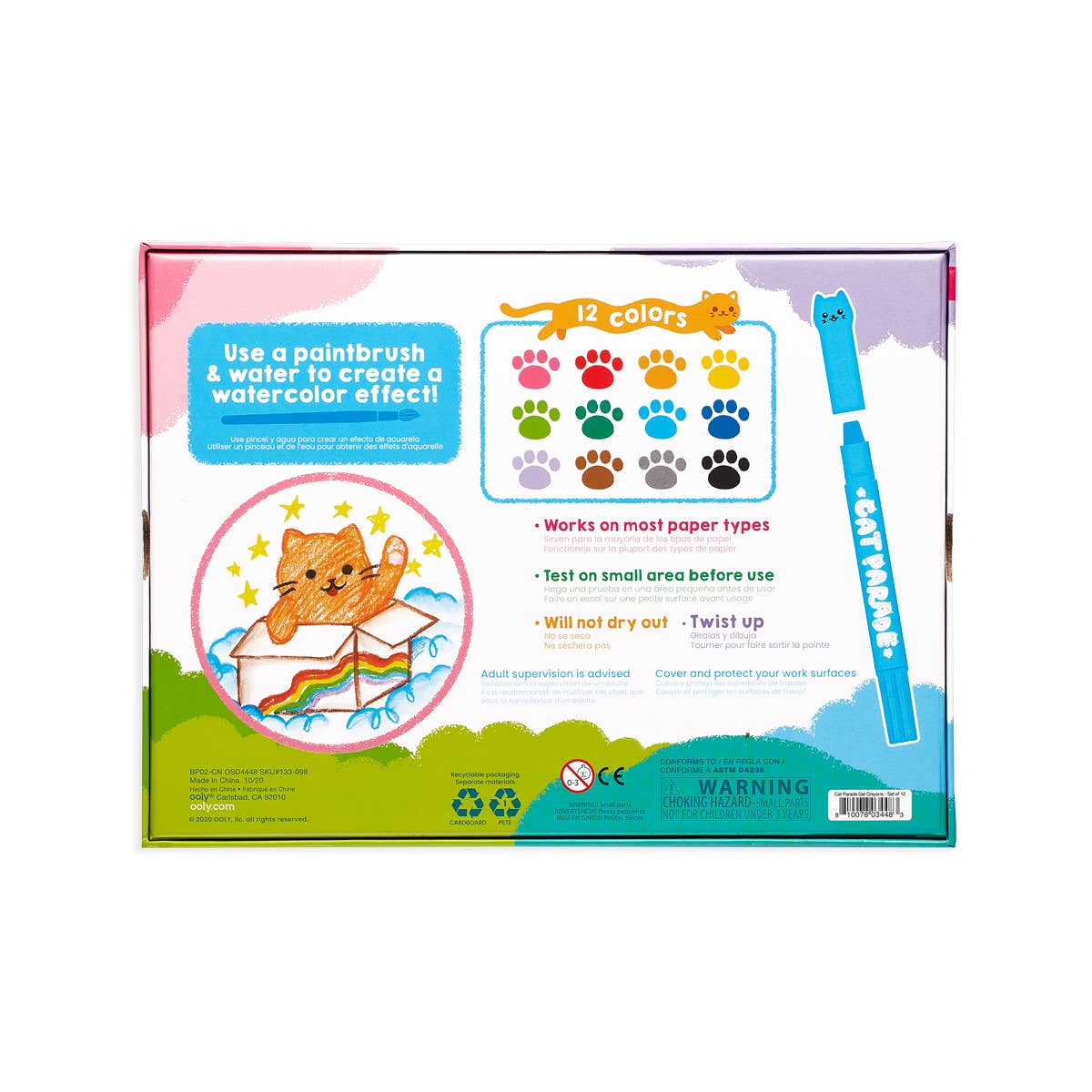 Cat Parade Gel Crayons Set