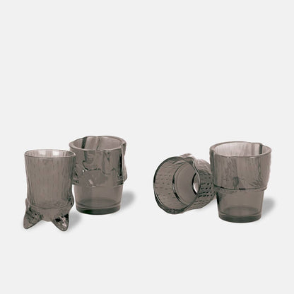 DOIY - Black Kitty Stackable Glasses