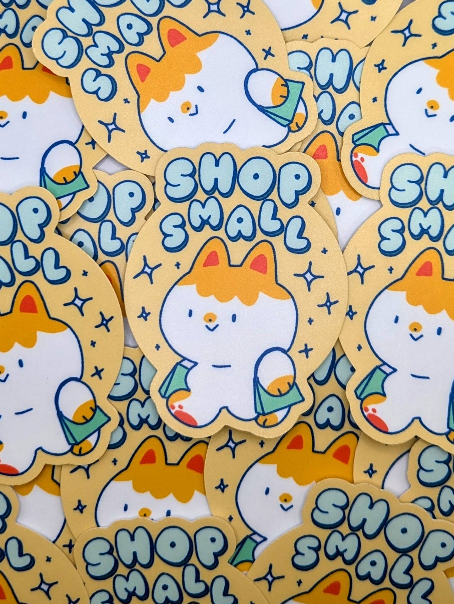 lauradzeng - Shop Small Cat Vinyl Sticker – Support Small Business Cute