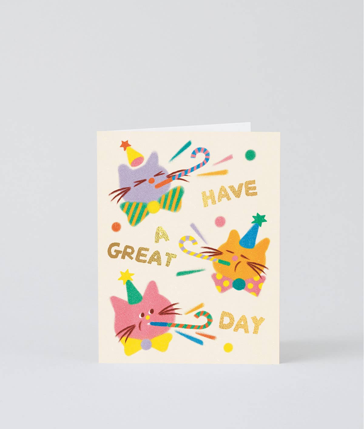 'Cat Celebration' Kids Birthday  Greetings Card