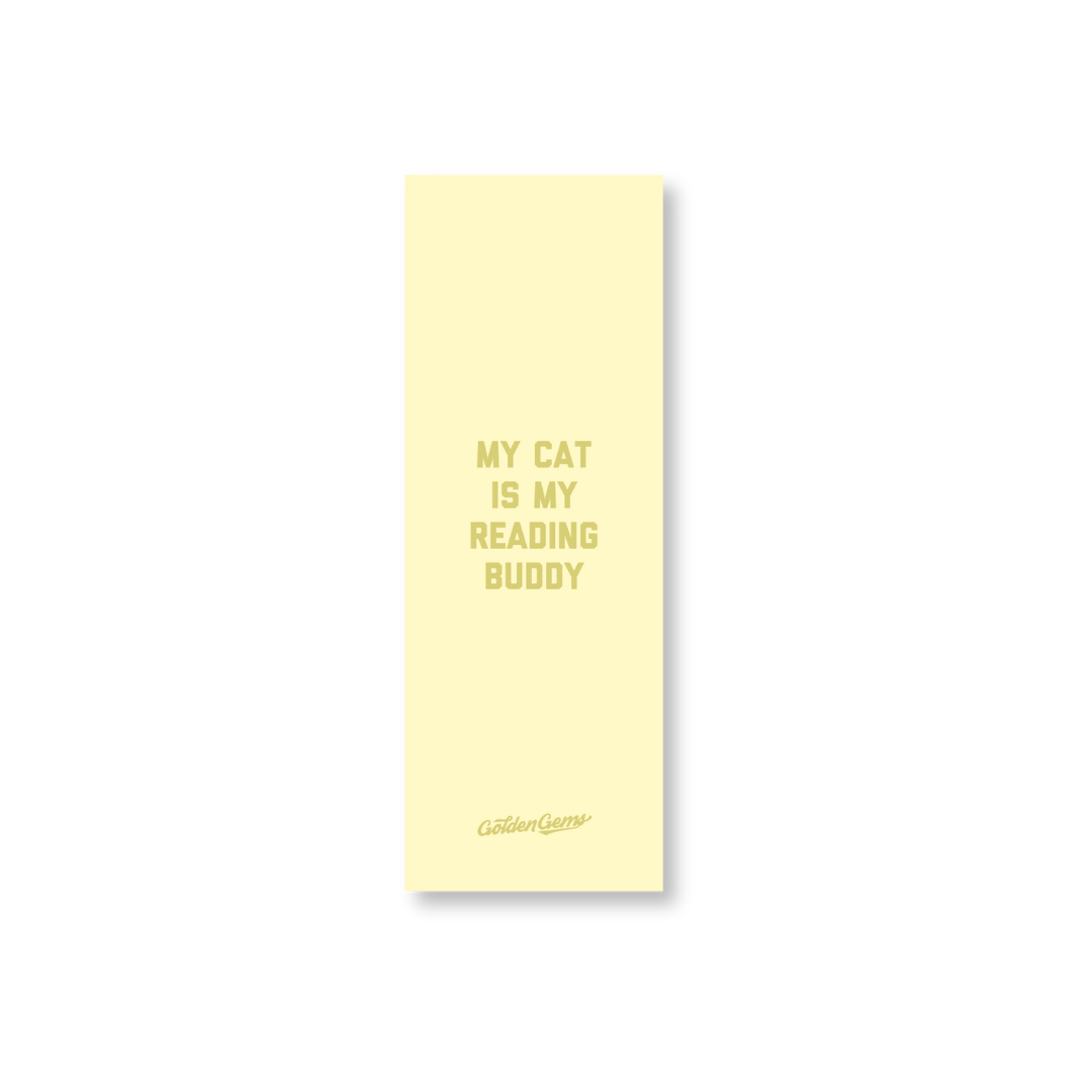 My Cat is My Reading Buddy Bookmark