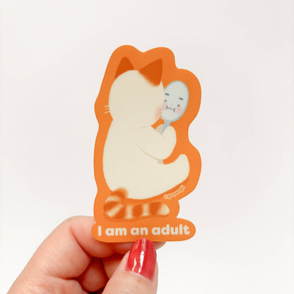 Adult Cat sticker