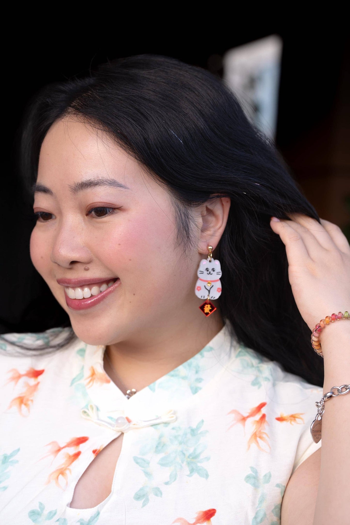 Lucky Cat Earrings