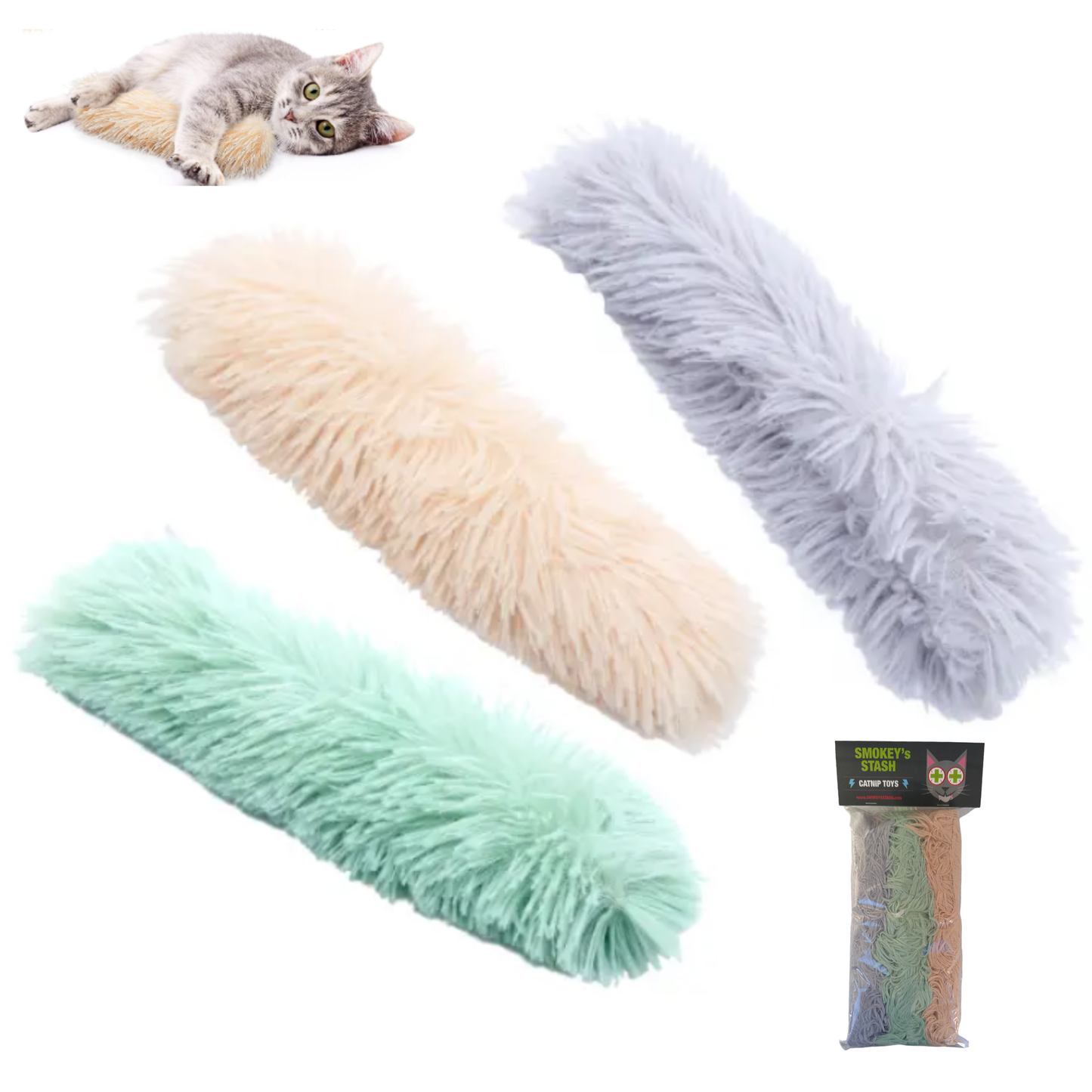 Cat Toy Kicker Pillows 3 Pack