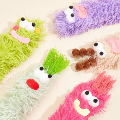 Cheerhunting - Moo - Fluffy Plush Caterpillar Cat Toy – Soft & Interactive