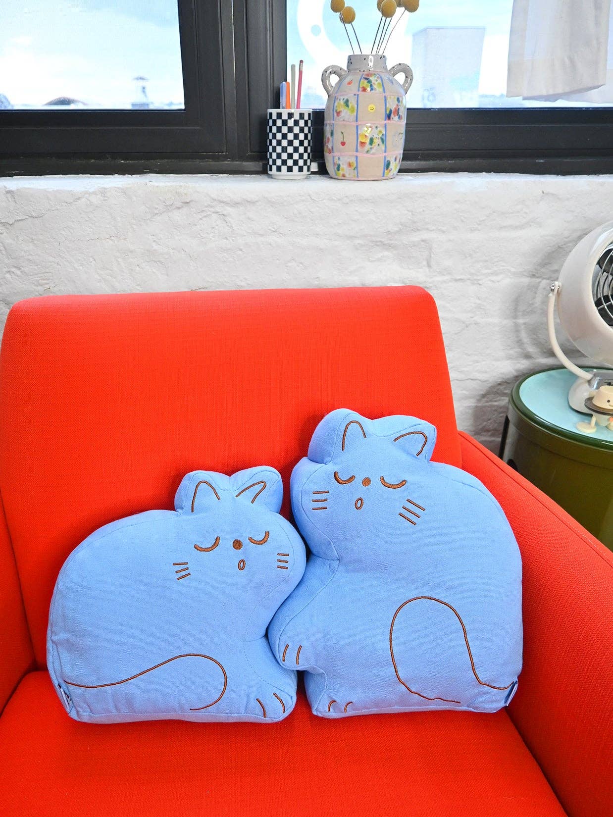 "Perfect Nap" CAT Throw Pillow Set