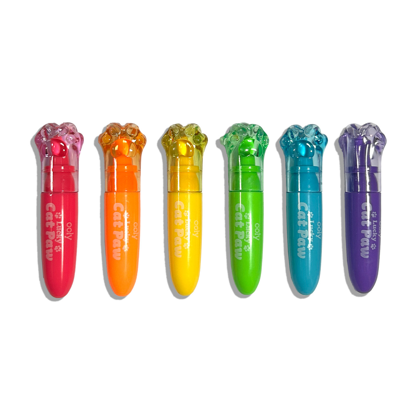 OOLY - Lucky Cat Paw: Neon Highlighters - Berry Scent (Set of 6)