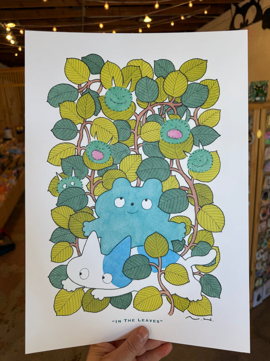 In The Leaves print by Naoto Hidaka