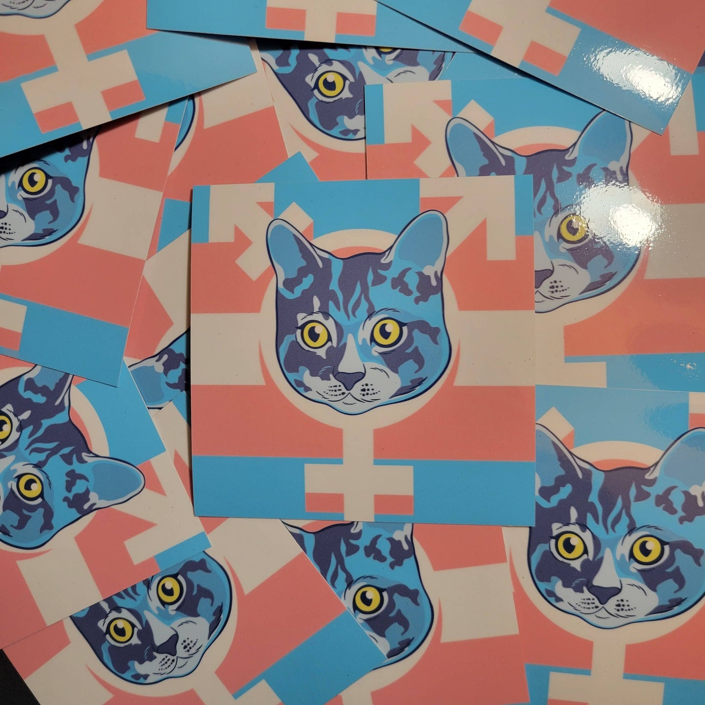 Trans Cat 4" Gloss vinyl