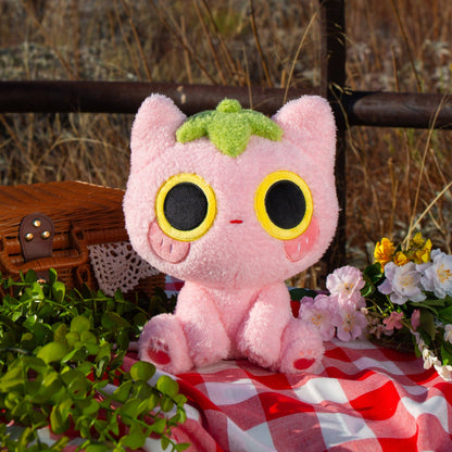 MikouArt - Strawmi – Strawberry Cat Plush Toy