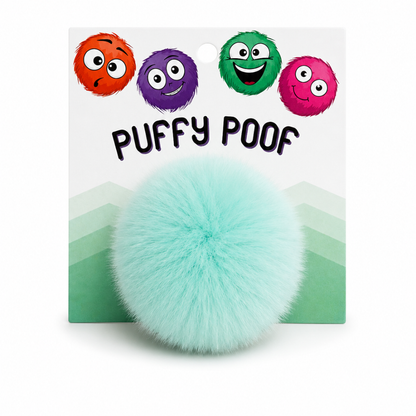 Puffy Poof Plush Pom Cat Toy