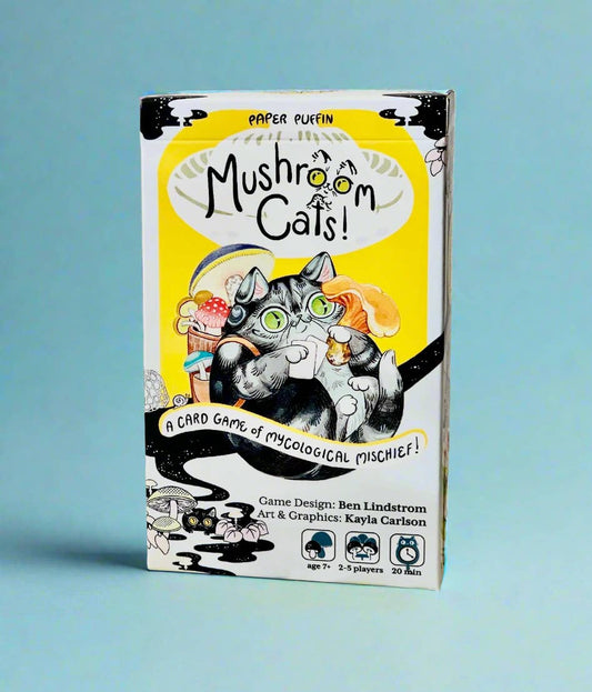 Paper Puffin - Mushroom Cats! A Card Game of Mycological Mischief
