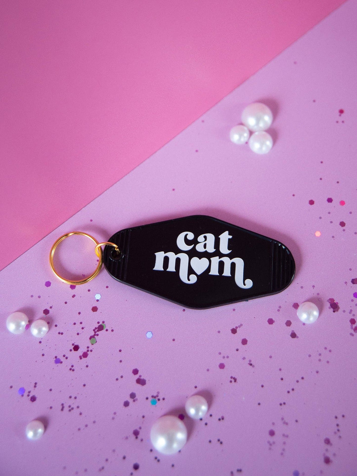 A Shop of Things - Cat Mom Keychain
