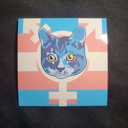 Trans Cat 4" Gloss vinyl