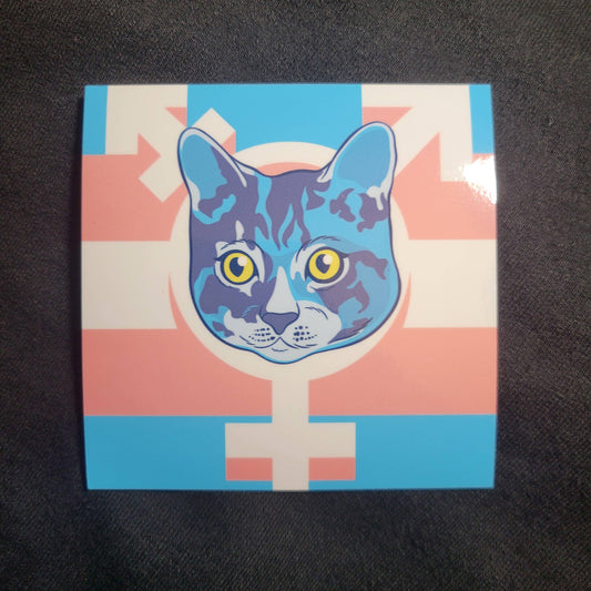 Trans Cat 4" Gloss vinyl