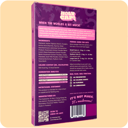 HOLY CAP Squeezees Calm & Chill Lickable Treats, 5pc