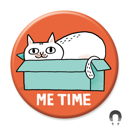 Me Time Cat Box Magnet