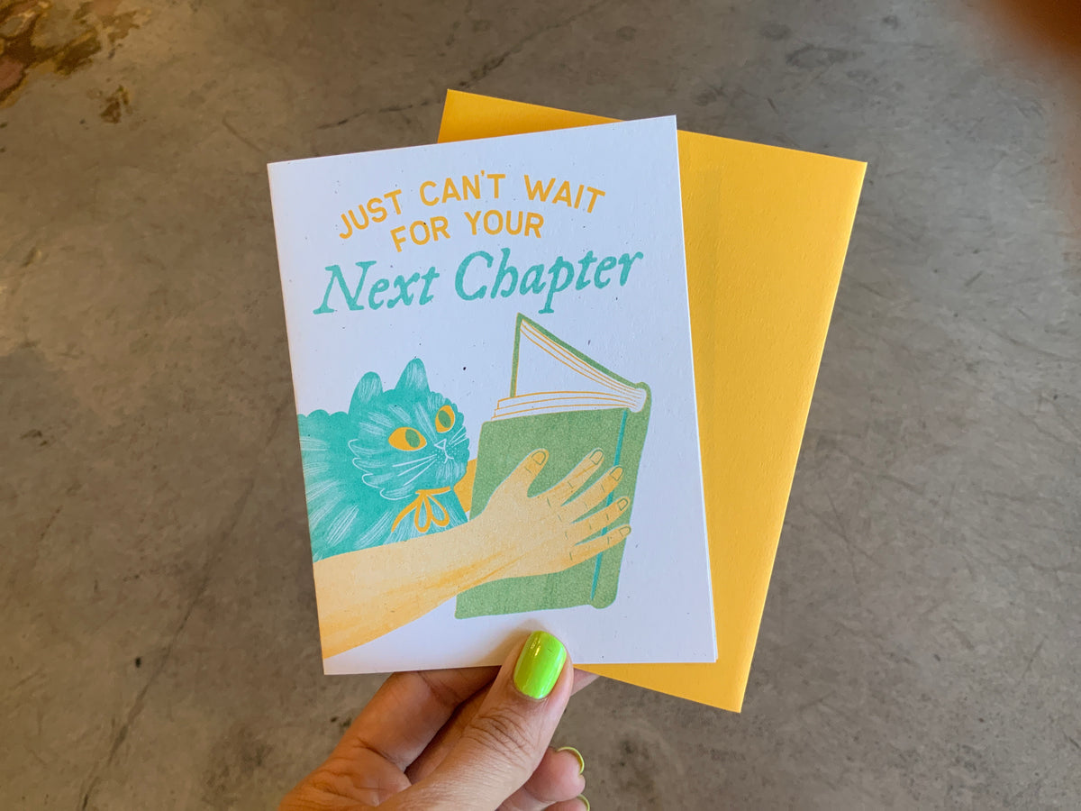 Your Next Chapter - Risograph Greeting Card