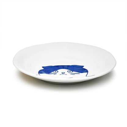 Shichita Japanese Ceramic Cat Plates