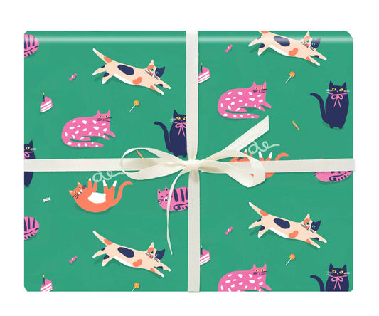 Candy Cats Gift Wrap - Roll of 3