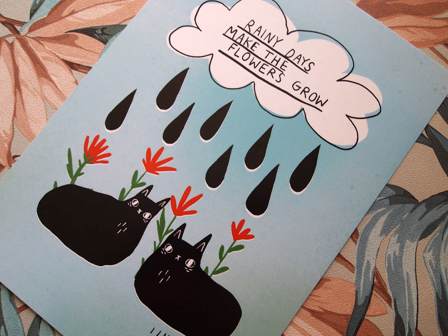 I LIKE CATS - Inspirational Quote and Black Cats Print