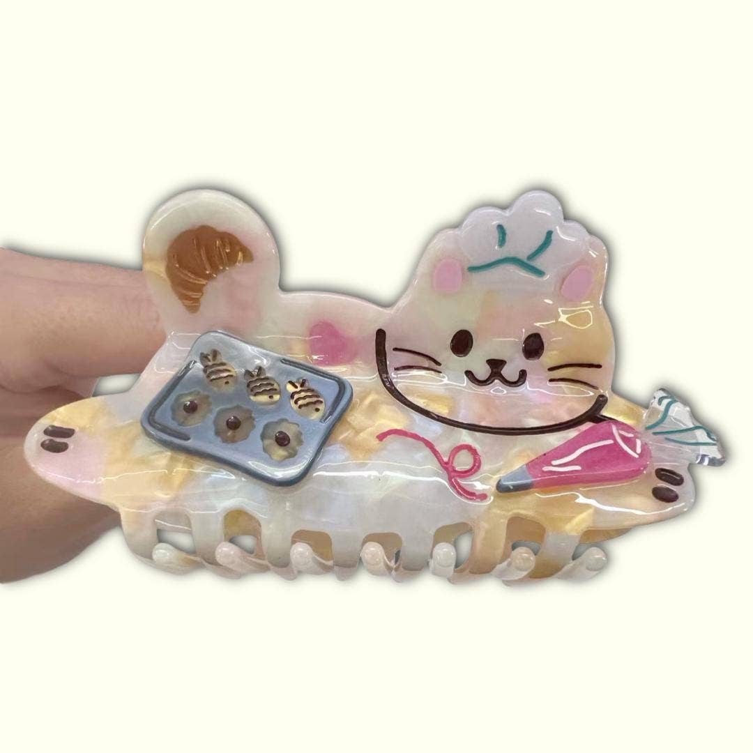 Baker Cat Hair Claw Clip